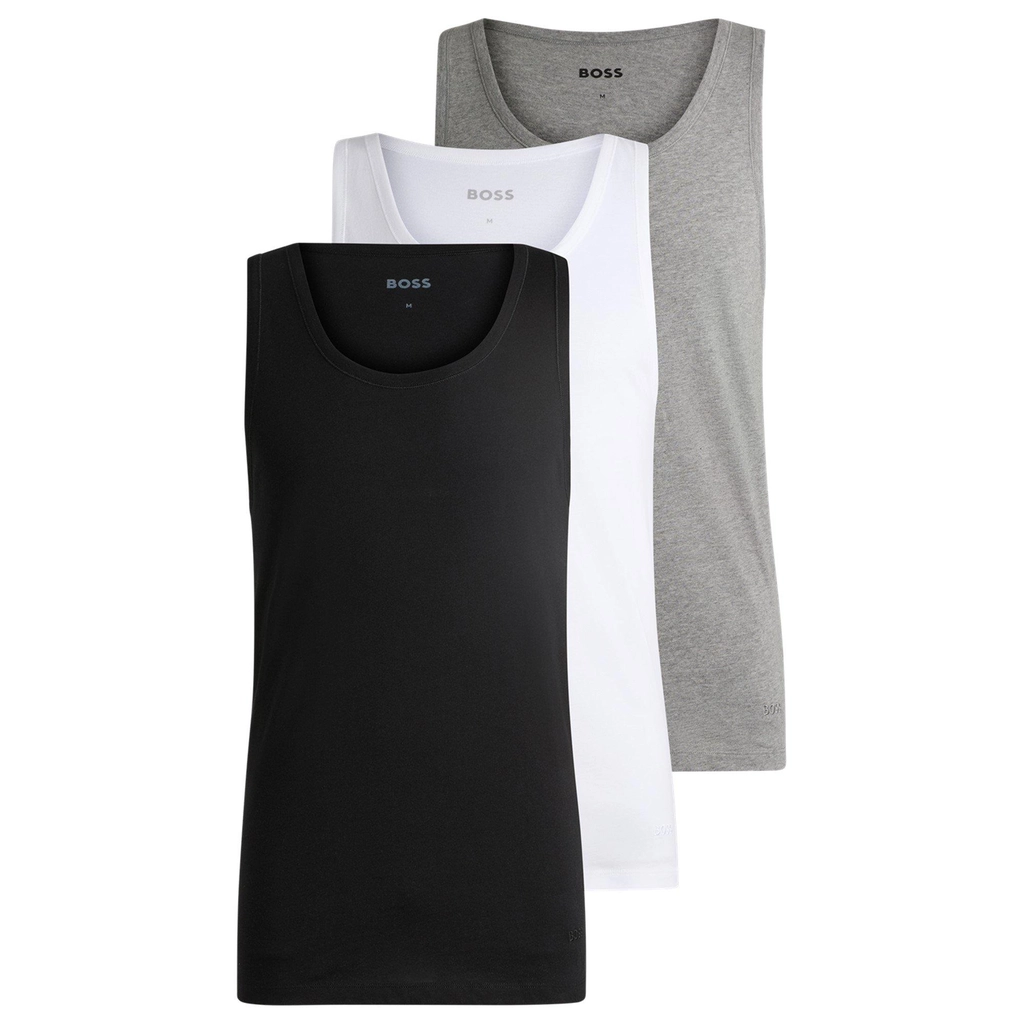 Hugo Boss Tanktop 3P Classic 10243514 01 - Wht/Gry/Nvy